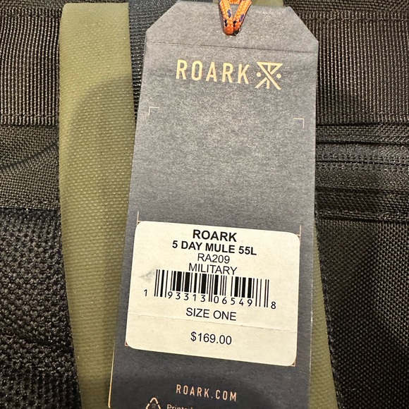Roark 5 Day Mule 55L Backpack, Multi-Day Travel Pack with Laptop Storage. NWT - Picture 6 of 7